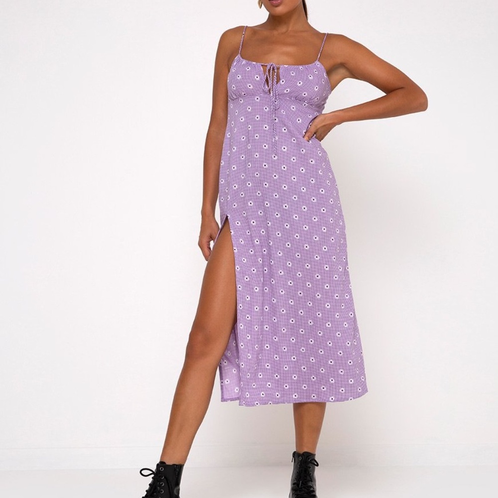 Motel Cypress Side-Slit Midi Dress